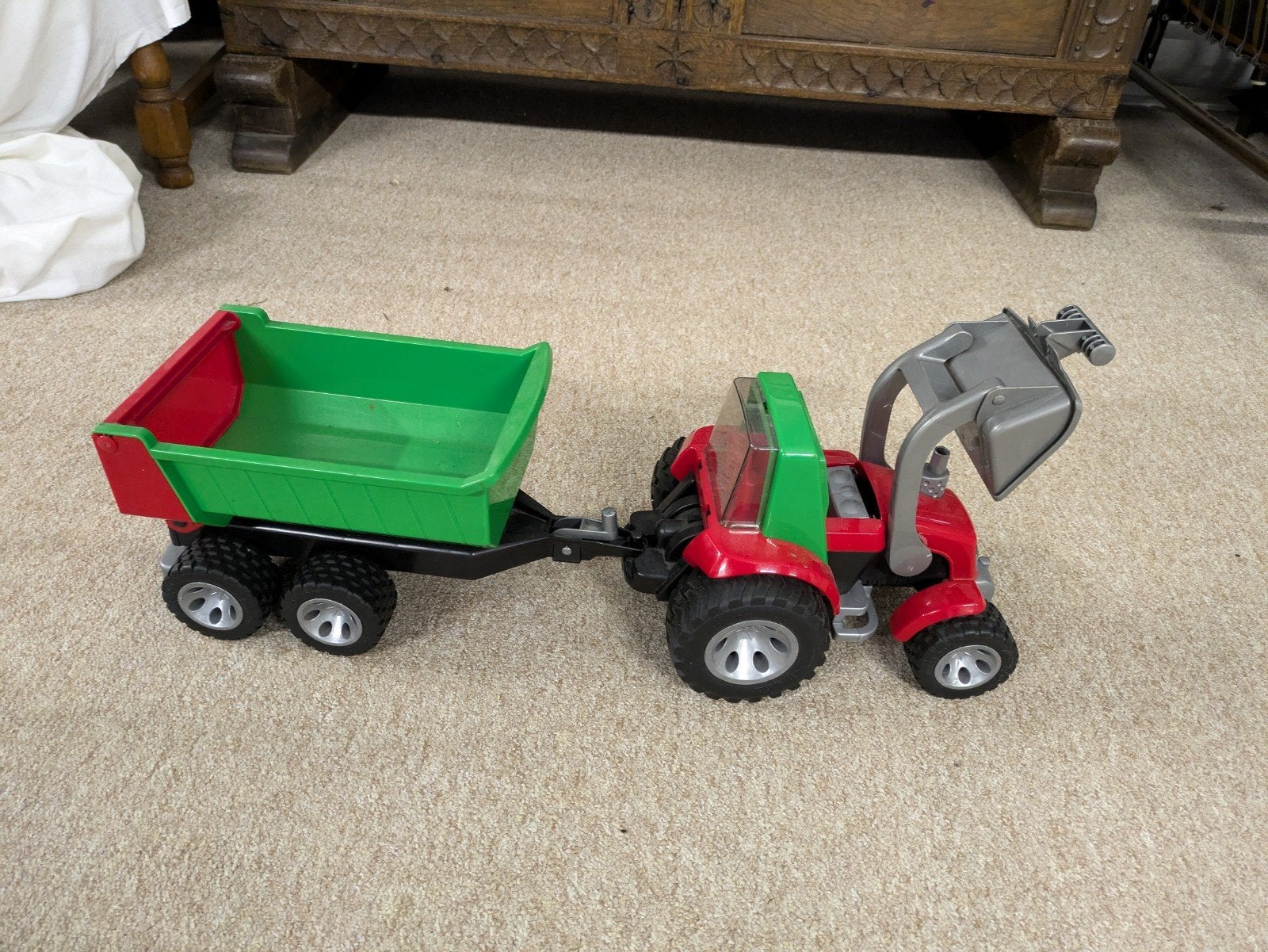 Bruder tractor met kar - Speelgoed, Ophalen, Gebruikt
