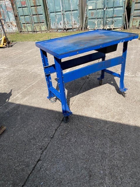 mobiele metalen werkbank / tafel met opstaande rand 80x120, Ophalen, Nieuw, 170 cm of meer