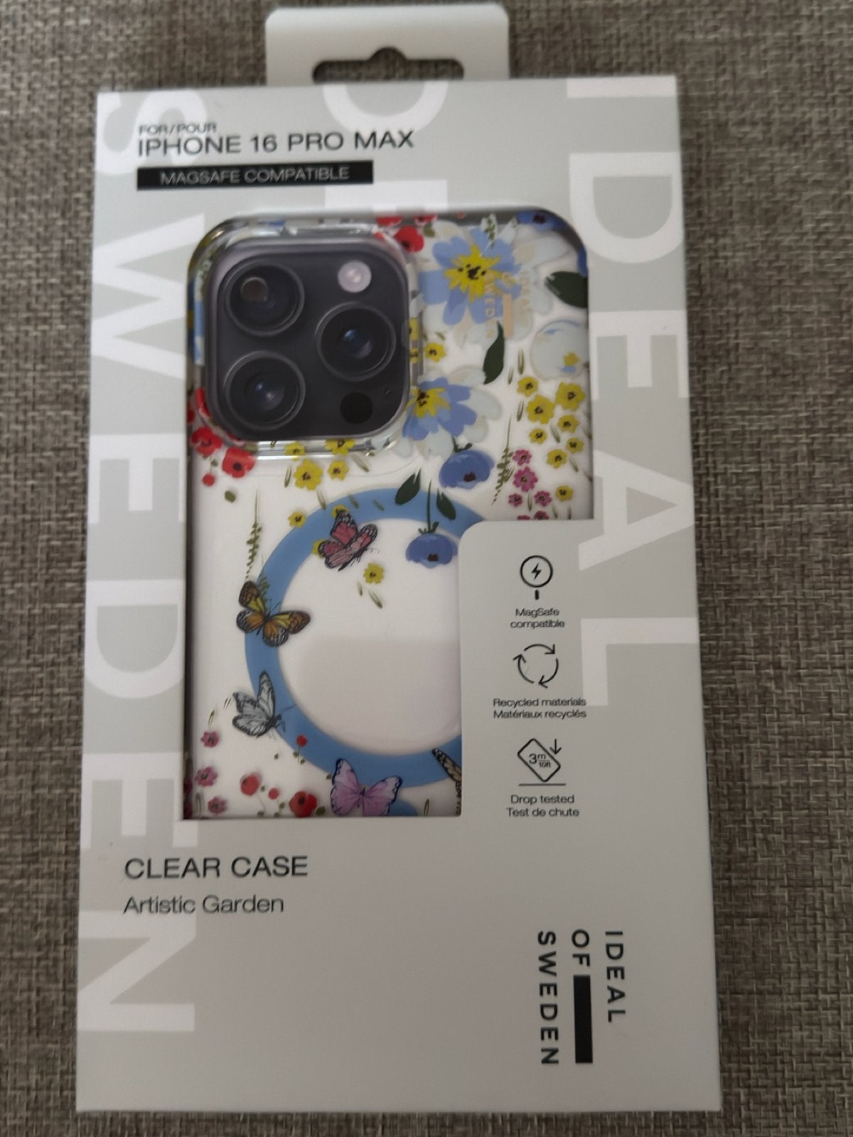 Ideal of Sweden Clear Case Artistic Garden iPhone 16 Pro Max, Kunststof, IPhone 16 Pro Max, MagSafe, Nieuw
