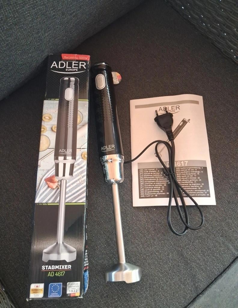 Adler Europe AD 4617 Staafmixer - 500W, Witgoed en Apparatuur, Blenders, Ophalen of Verzenden, Zo goed als nieuw, Blender