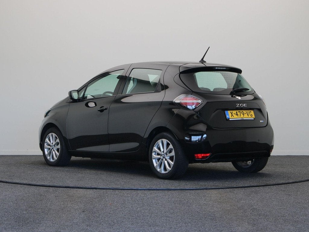 Renault ZOE R110 Intens 52 kwh | Batterijhuur | Achteruitrij, Gebruikt, 395 km, 180 min, Zwart