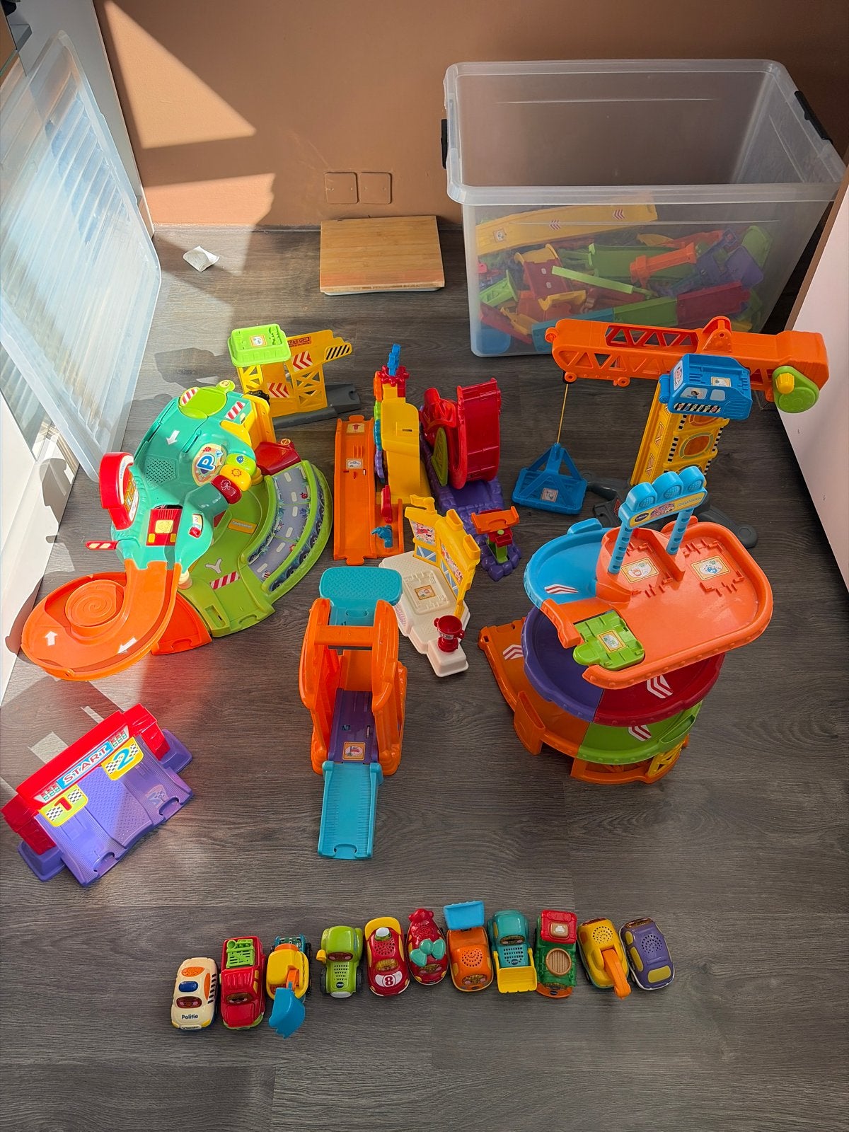 VTech Toet Toet Auto's: Racebaan, Parkeertoren & Winkel, Ophalen, Gebruikt