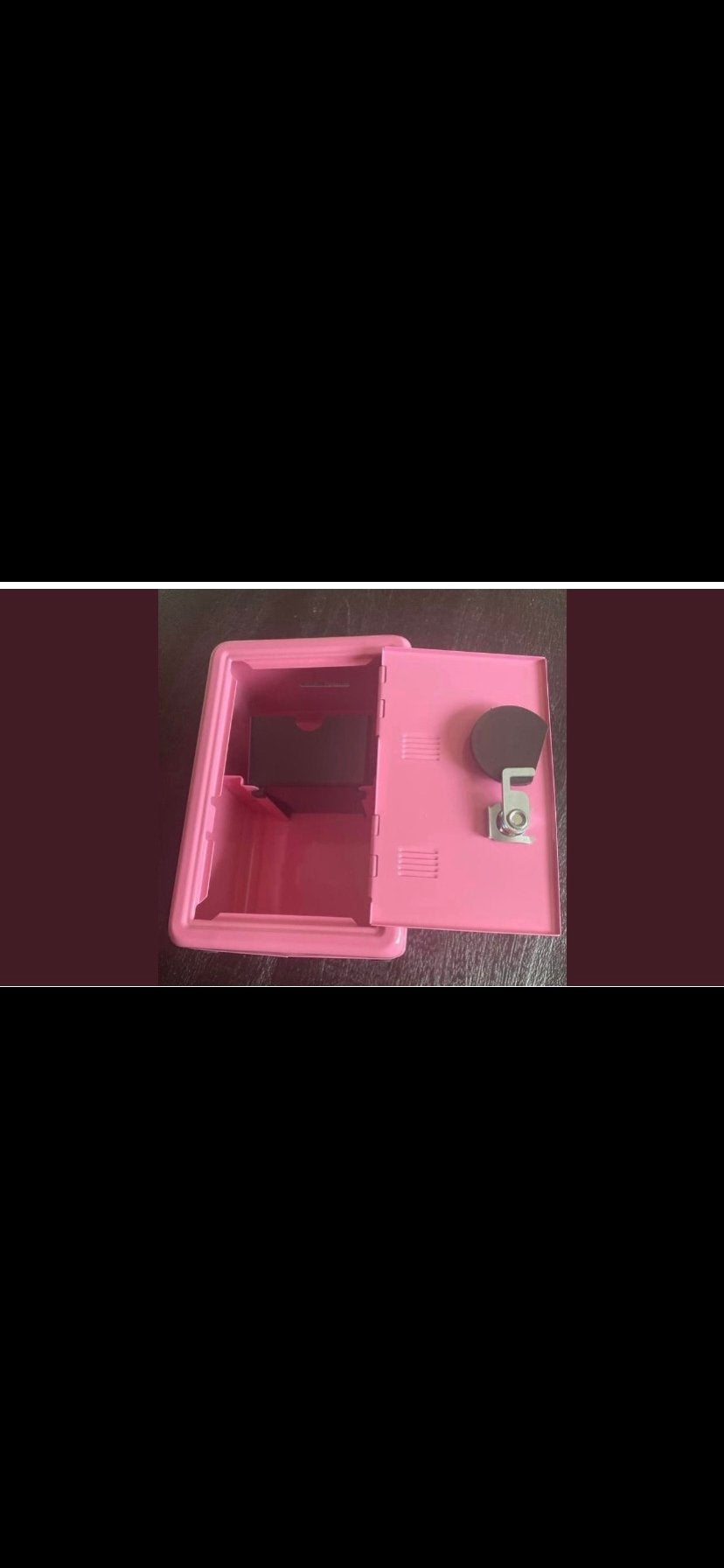 Roze sleutelkluisje met sleutel - 'Girl Boss' design, Ophalen of Verzenden, Gebruikt, Roze