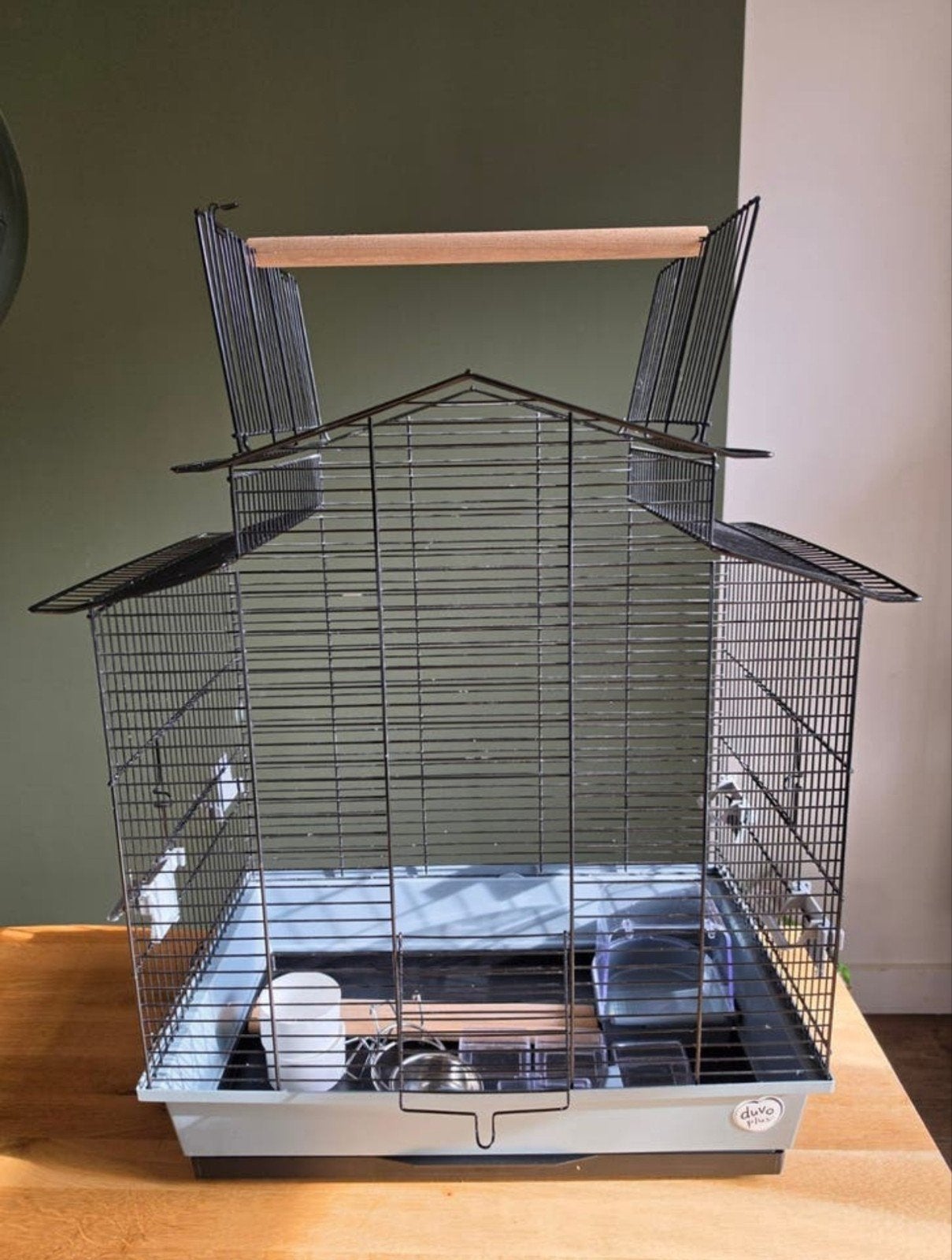 Vogelkooi Duvo plus, Ophalen, Gebruikt, Metaal, Vogelkooi