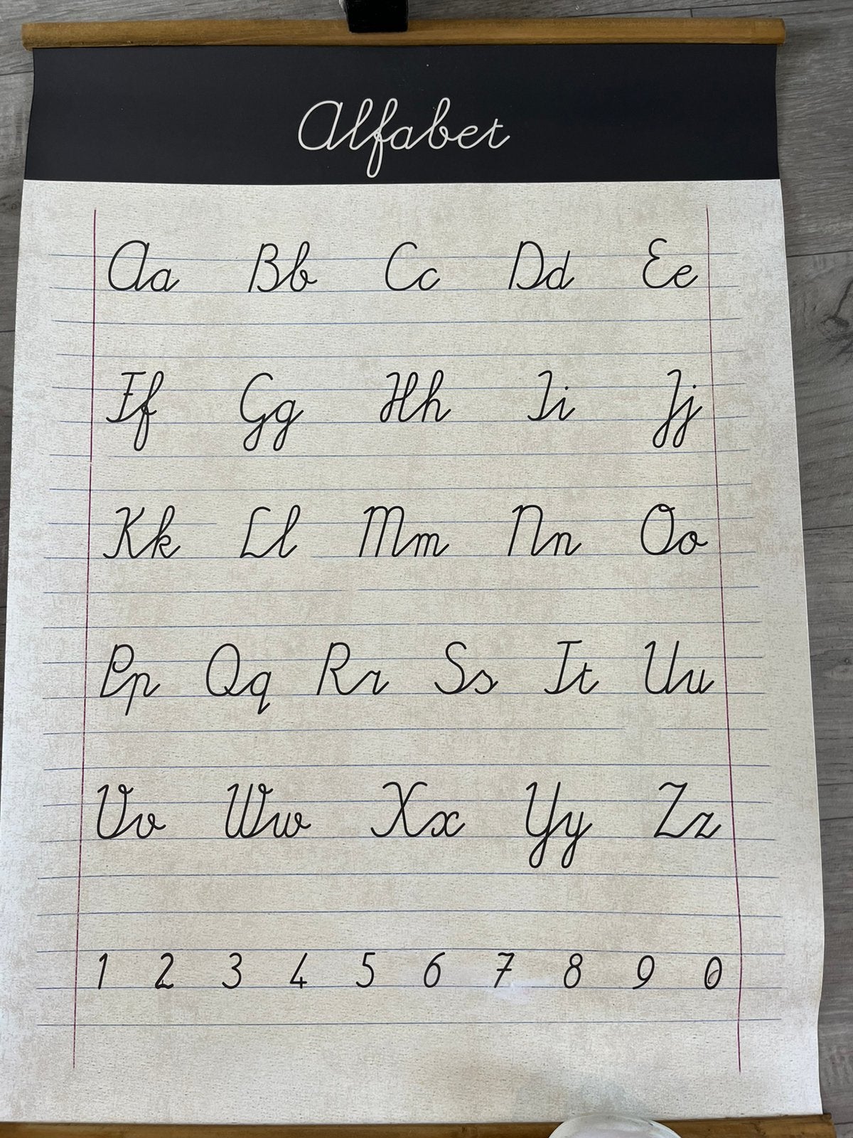 abc ABC alfabet poster, Ophalen, Rechthoekig Staand, Zo goed als nieuw, A1 t/m A3