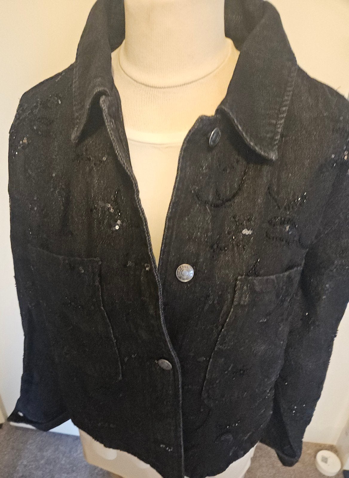 leuk kort jasje, Kleding | Dames, Zwart, Maat 42/44 (L), Esqualo, Ophalen of Verzenden