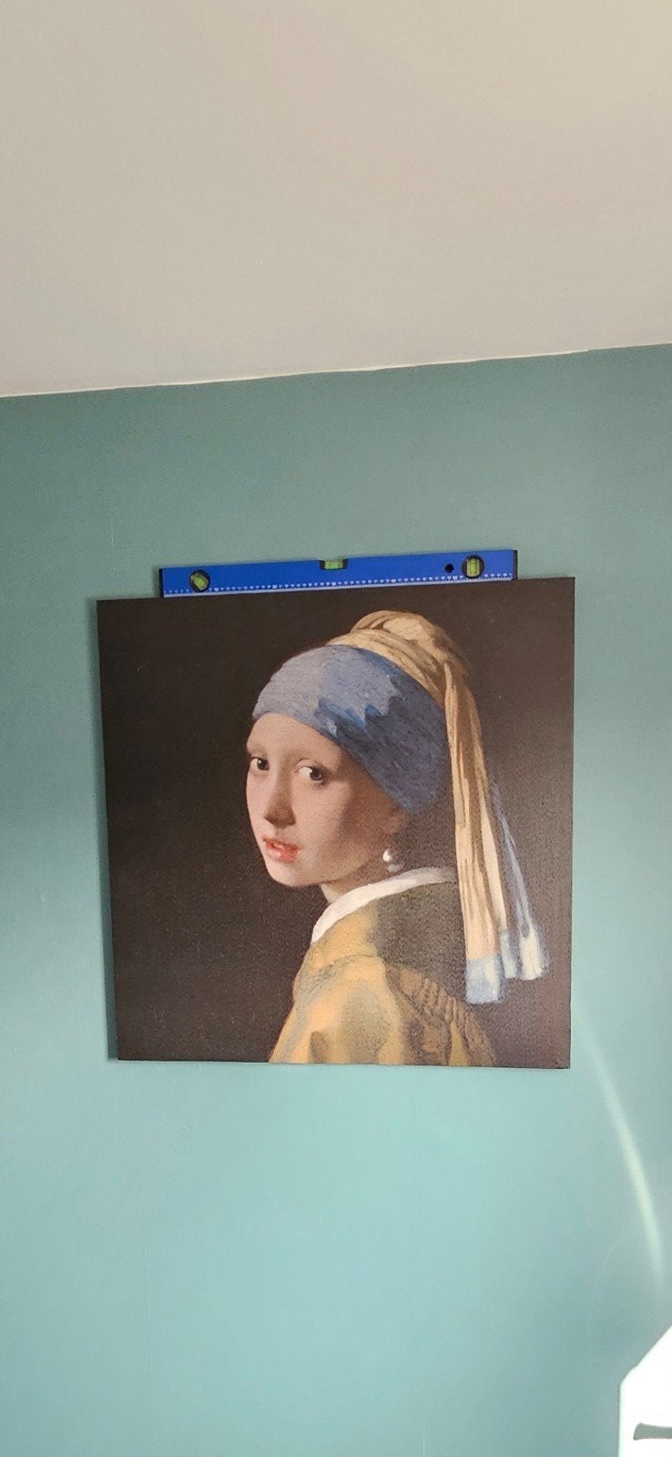 Het Meisje met de Parel - Canvas Schilderij, Doek, Portret of Personen, Ophalen of Verzenden, Klassiek