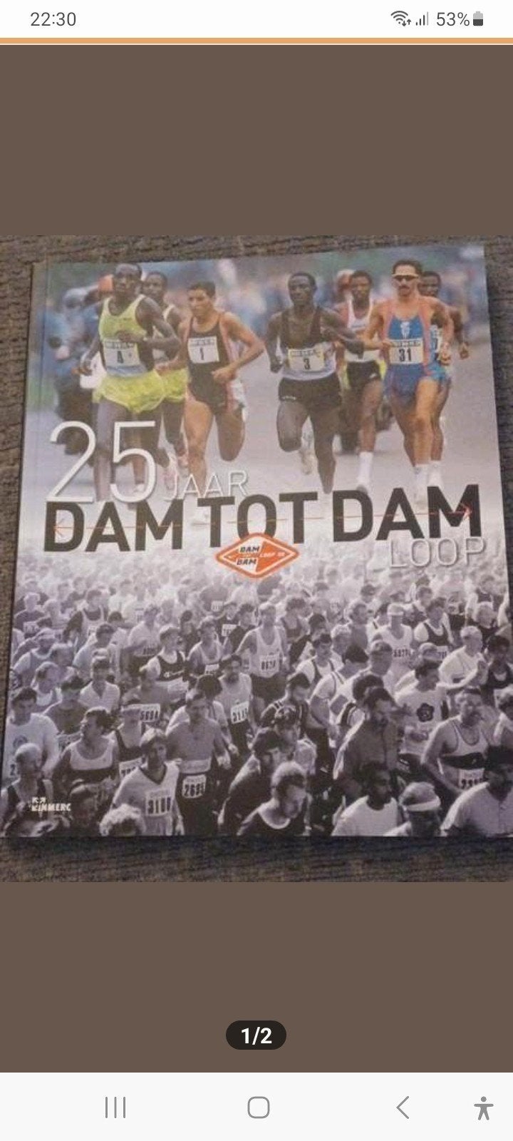 25 Jaar Dam tot Damloop - Boek over hardloopevenement, Ophalen of Verzenden, Zo goed als nieuw, Martin Gerritsen, Lopen en Fietsen