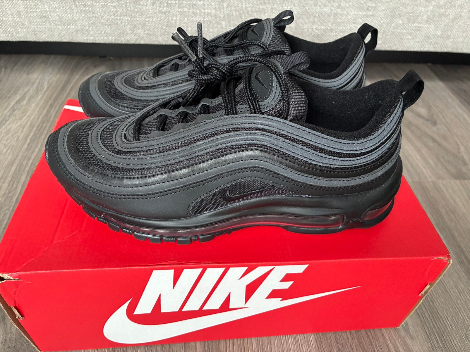 Nike Air Max 97 Origineel, Zwart, Overige typen, Ophalen of Verzenden, Zo goed als nieuw