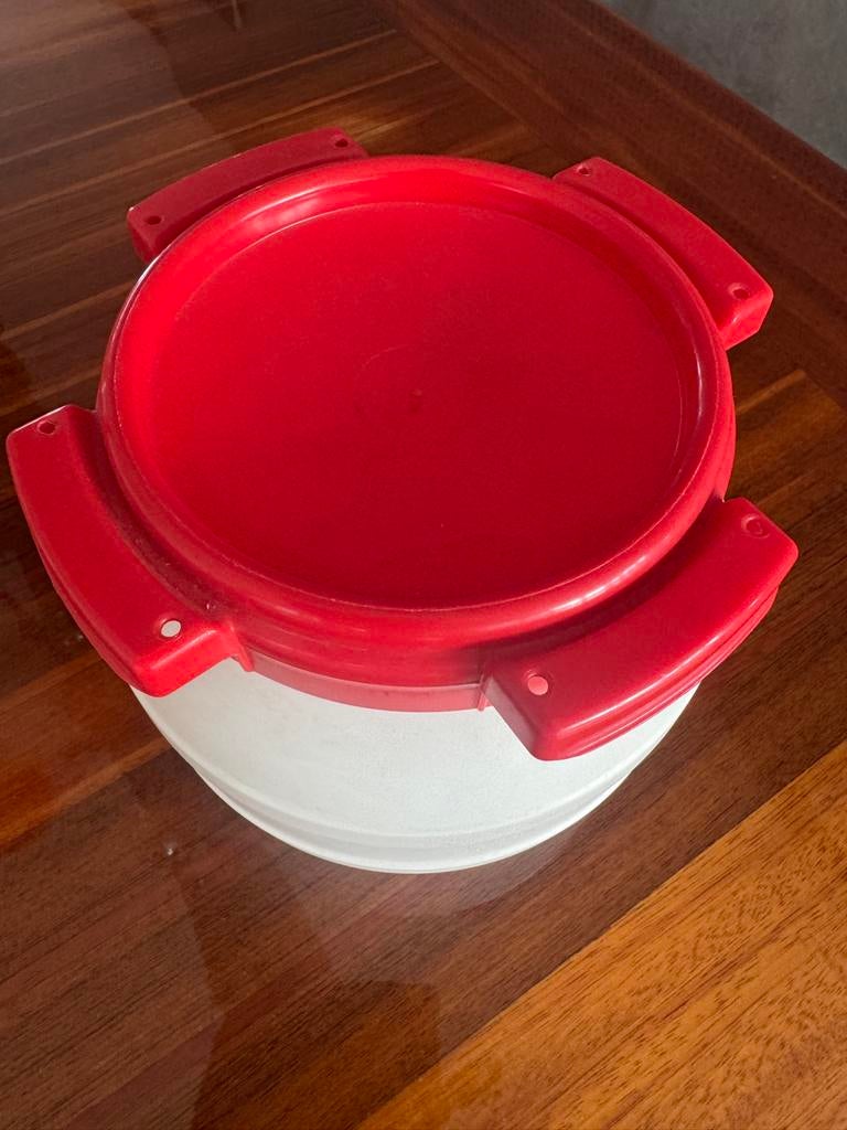 Optiparts lunchcontainer 3L (ex3048) - Rood/Wit tonnetje, Watersport en Boten, Ophalen of Verzenden, Zo goed als nieuw, Toebehoren