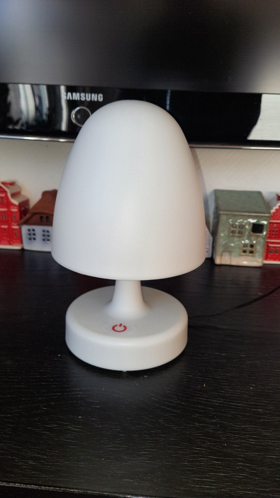 Kunststof paddenstoel ledlamp, lees de beschrijving, Ophalen of Verzenden, Zo goed als nieuw, Kunststof