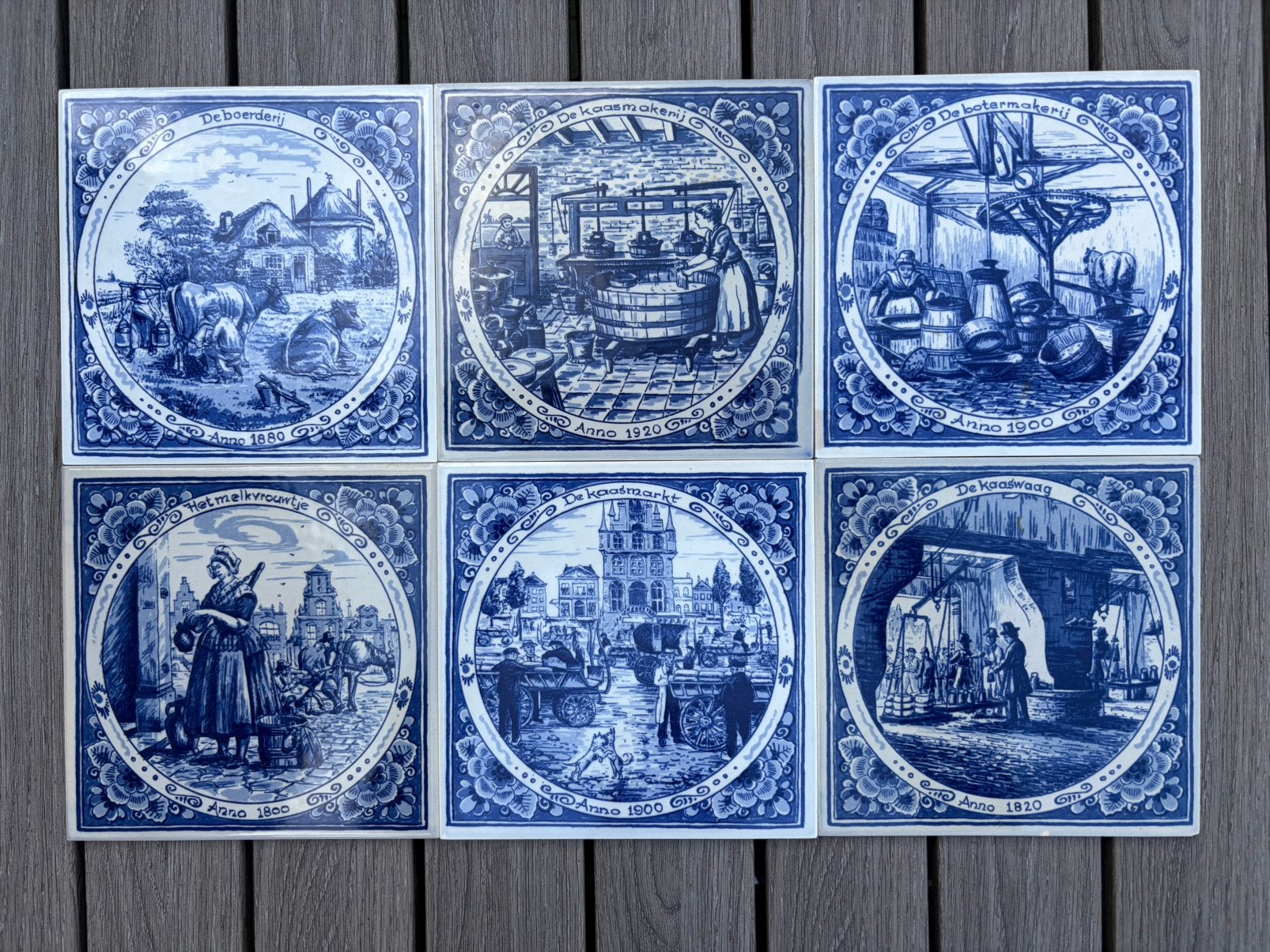 Delft Blauw, tegels van melk-ambachten, Ophalen