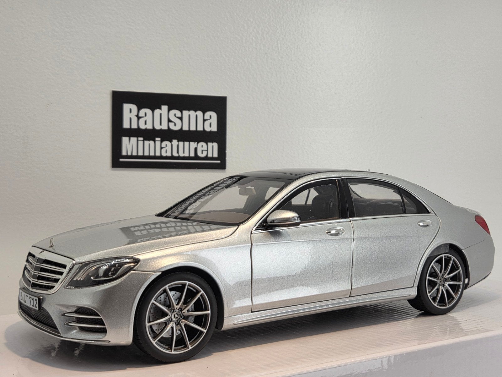 Mercedes-Benz S-Klasse W222 - Silver - 1:18 NOREV, Auto, Norev, Ophalen of Verzenden, Norev