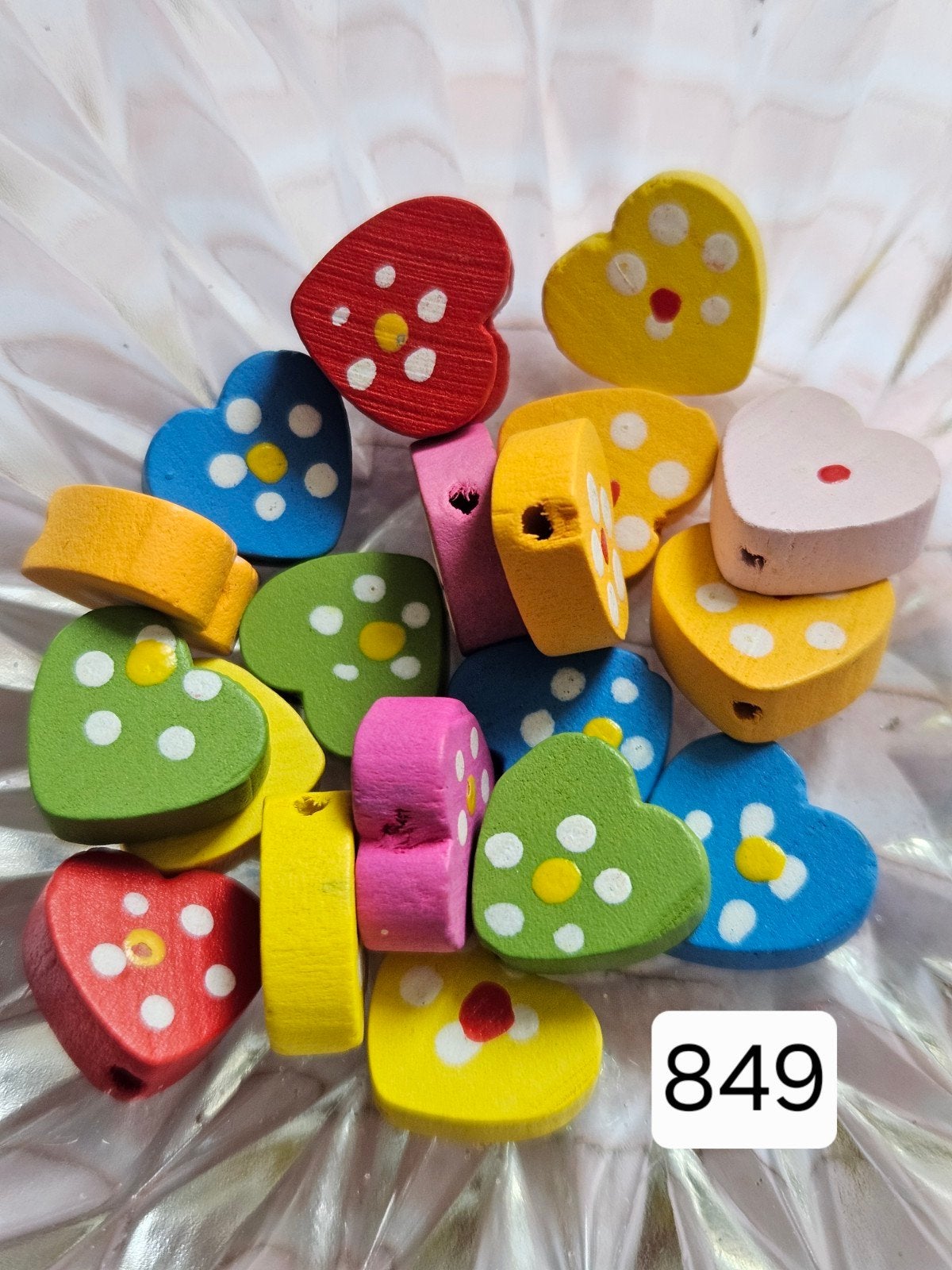 20x houten hartjes kralen (849), Ophalen of Verzenden, Nieuw, Kraal
