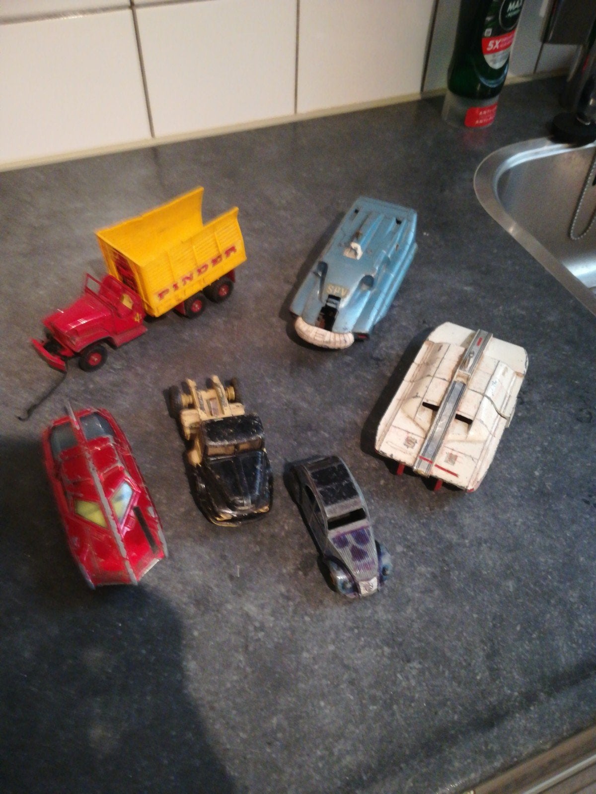 6 dinky toys, Ophalen, Gebruikt, Auto, Dinky Toys