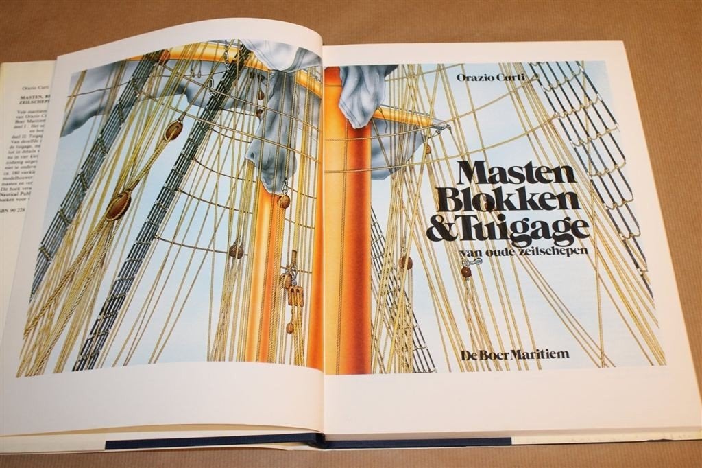 Masten, Blokken & Tuigage van Oude Zeilschepen, Gebruikt, -, Kaart, Foto of Prent, -