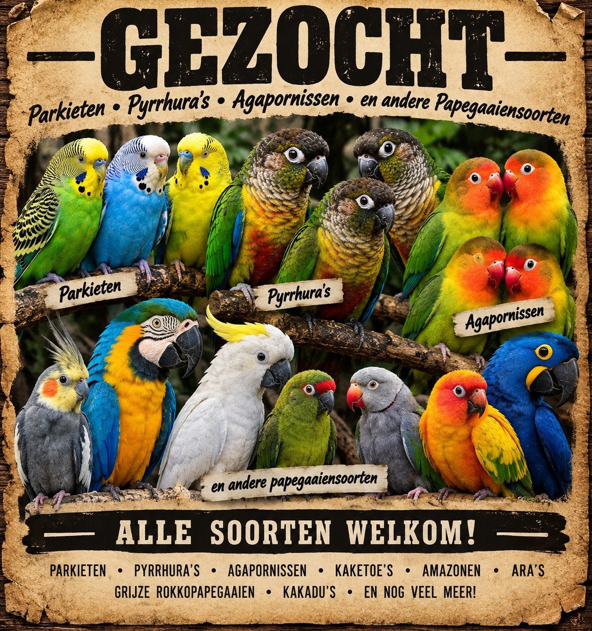 zoek jij een goed en warm thuis voor u parkiet. pyrrhurra.e