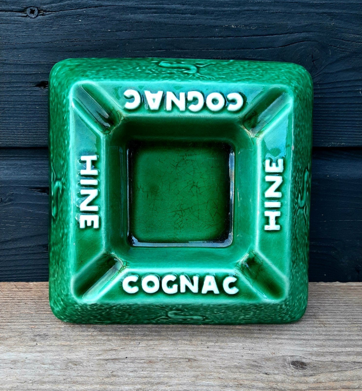 HINE Cognac - Café Asbak - (Sigaar / Vintage / Retro), Verzamelen, Ophalen of Verzenden, Asbak