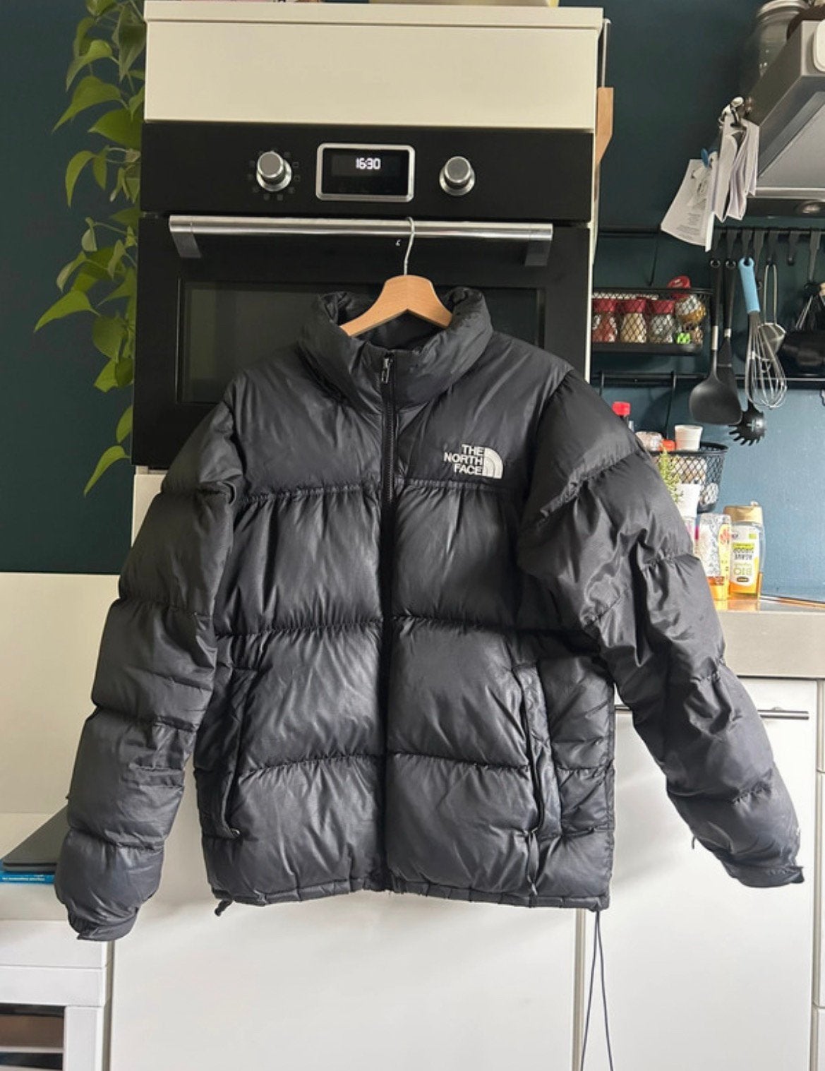 North face puffer jacket, Kleding | Heren, Jassen | Winter, Ophalen of Verzenden, Gedragen, Maat 48/50 (M), Zwart