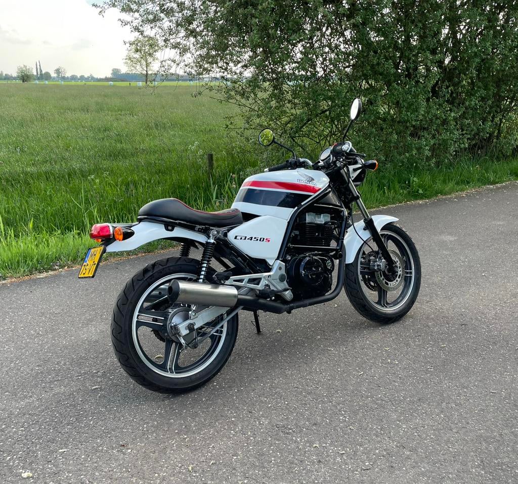 Honda CB450S Cafe Racer, 2 cilinders, Particulier, Minimaal motorrijbewijs A2, Handgeschakeld