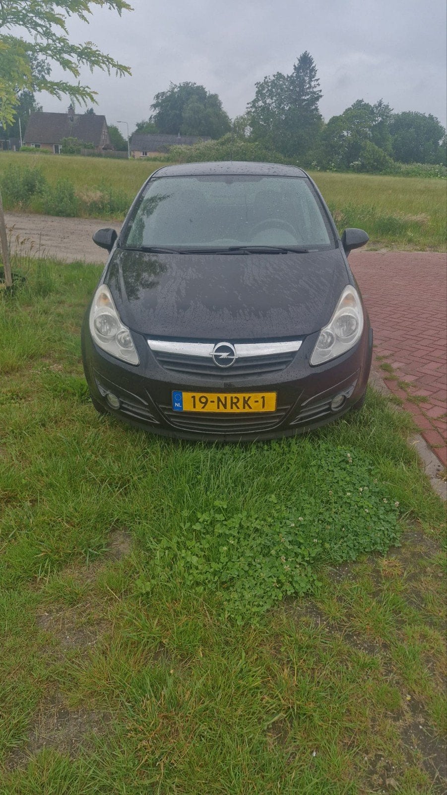 Opel Corsa 1.2 16V 5D 2010 Zwart Airco!!!, Auto's, Voorwielaandrijving, Stof, Zwart, 4 cilinders