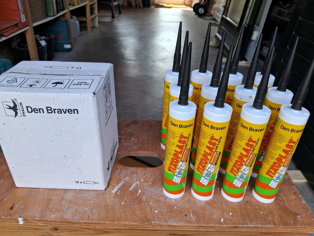koker kit, dakkit, reparatie kit, dakbedekking, tixoplast, Doe-het-zelf en Verbouw, Isolatie en Afdichting, Overige materialen