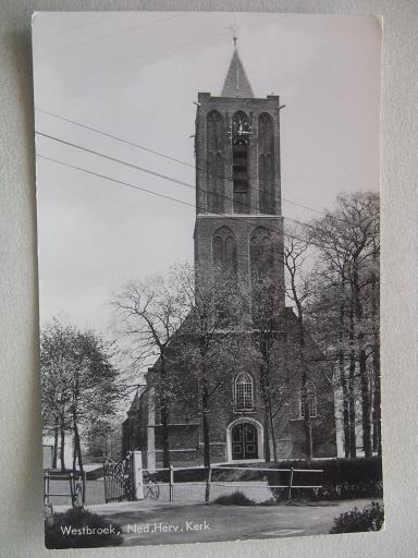 P186 Westbroek de Bilt - N.H. Kerk, Verzamelen, Ansichtkaarten | Nederland, Verzenden, 1960 tot 1980, Ongelopen, Utrecht