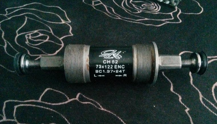 WEG=WEG!!! TRAPAS BOTTOMBRACKET CHIN HAUR FIETSONDERDEEL, Gebruikt, Overige typen, Ophalen of Verzenden, Chin haur