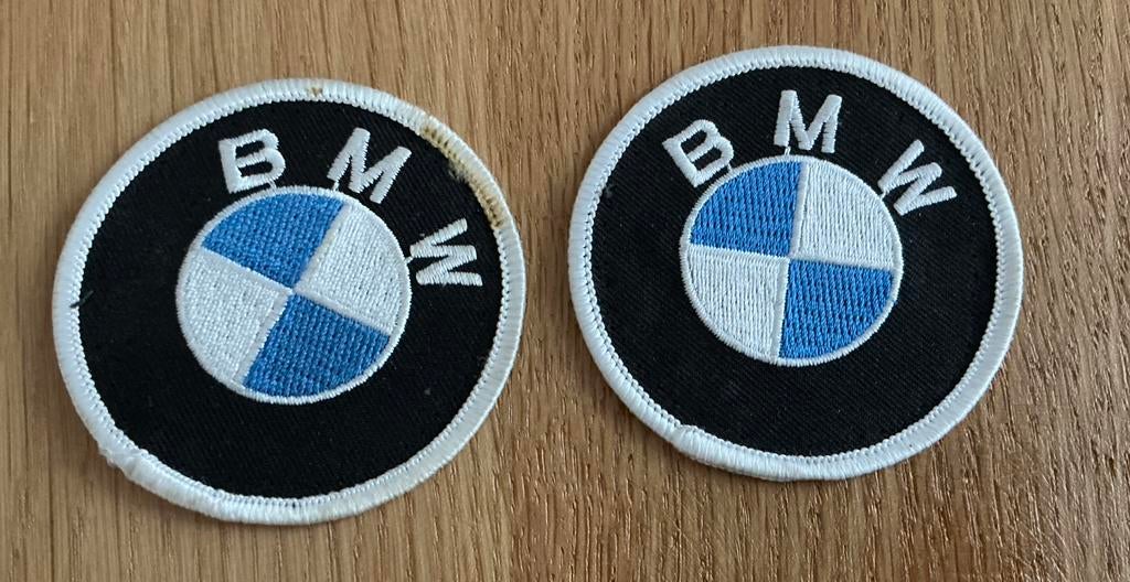 2 stoffen emblemen BMW, Ophalen of Verzenden