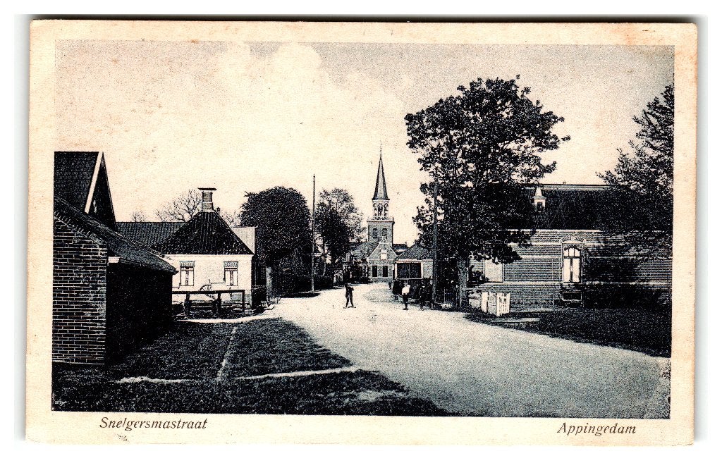 Appingedam, Snelgersmastraat, Verzenden, 1920 tot 1940, Gelopen, Groningen