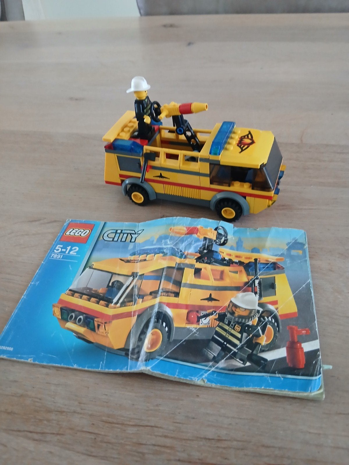 Lego 7891 , bluswagen, Kinderen en Baby's, Lego, Ophalen of Verzenden, Inclusief minifiguren, Complete set