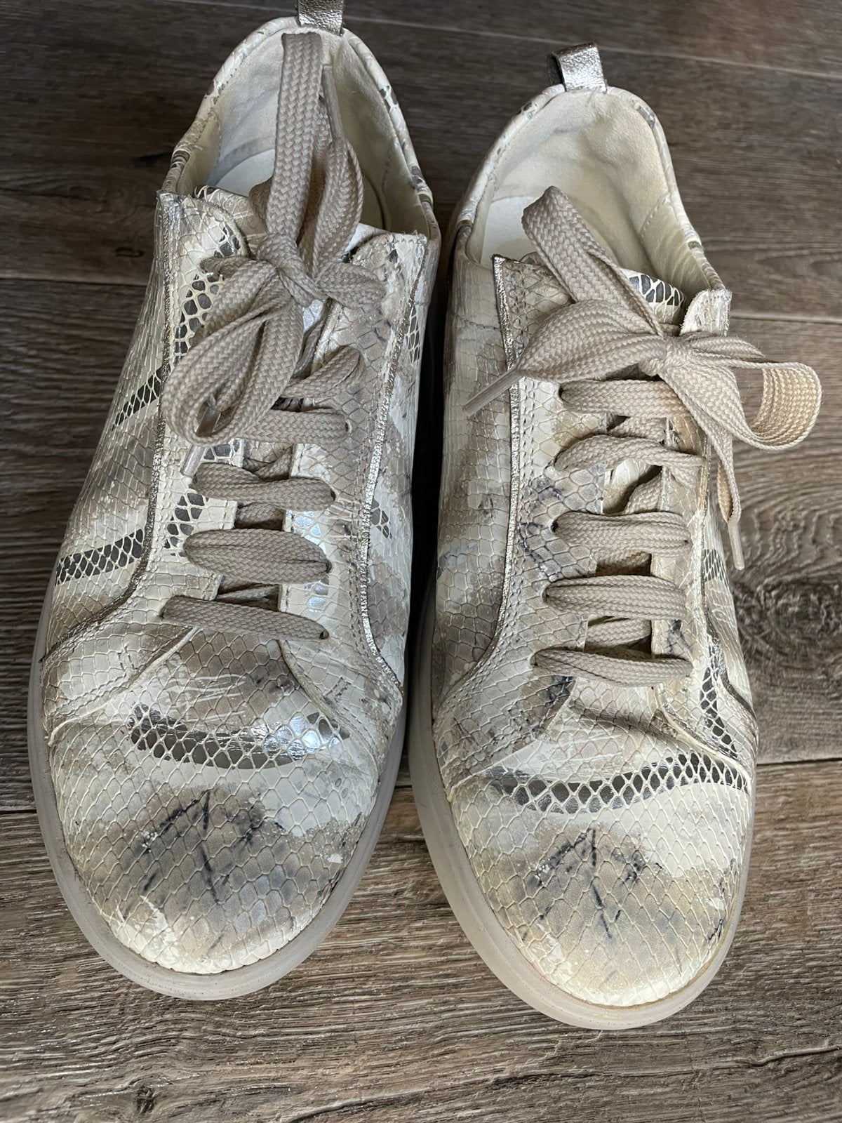 Fijne Waldläufer sneakers 6,5 H, Ophalen of Verzenden, Gedragen, Beige, Sneakers of Gympen