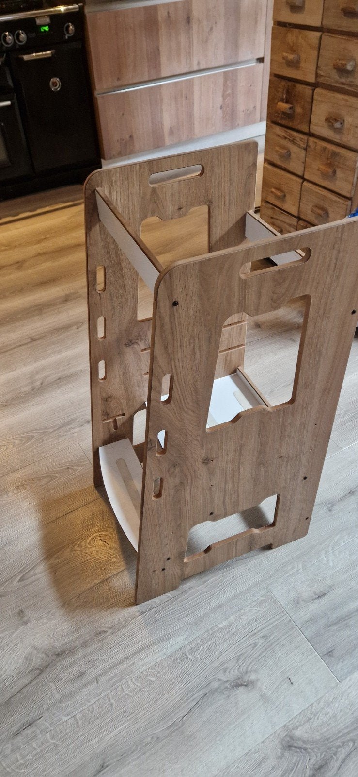Houten Montessori Leertoren / Learning Tower / Keukenhulpje, Kinderen en Baby's, Ophalen, Gebruikt