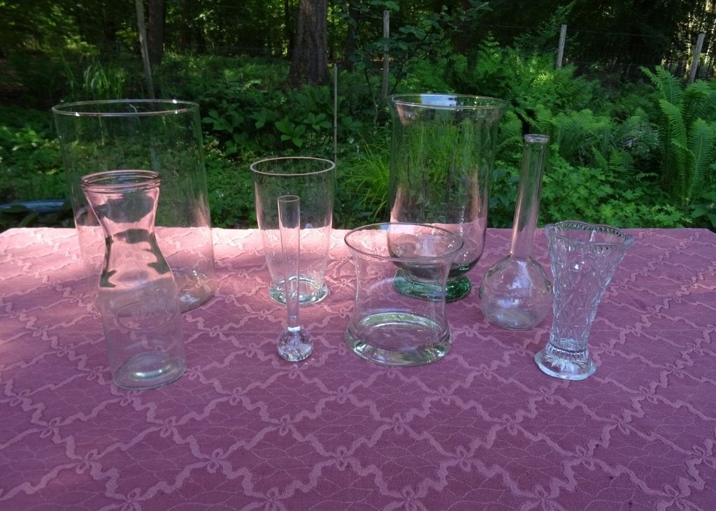 Vazen glas., Ophalen, Overige kleuren, Minder dan 50 cm, Glas
