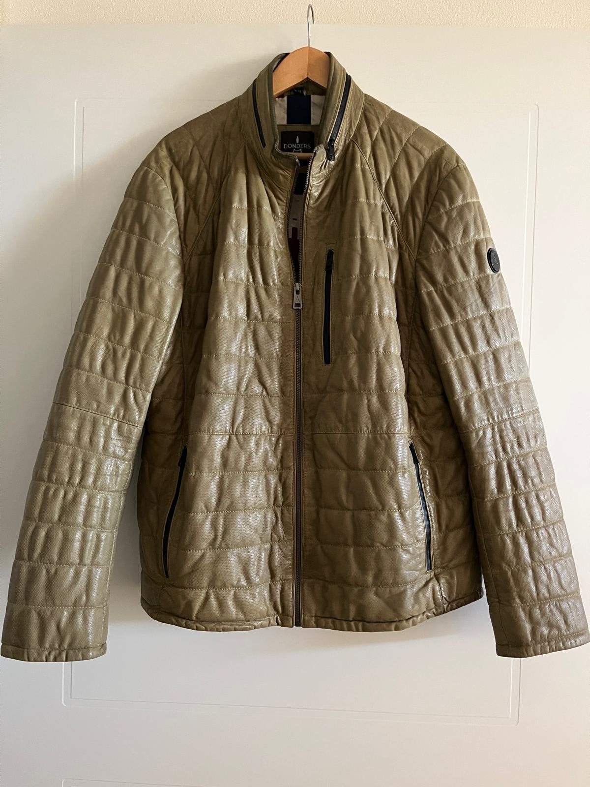 Donders leren jack, winterjas, Ophalen of Verzenden, Gedragen, Maat 56/58 (XL), Bruin