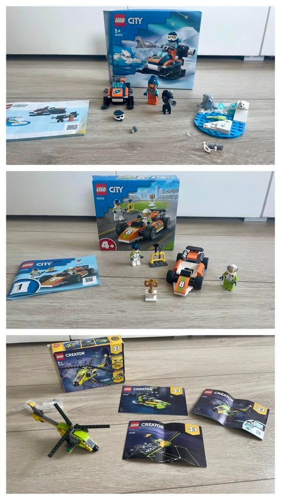 Lego City 60322 60376 & Lego Creator 3-in-1 31092, Ophalen, Lego, Compleet, Complete set
