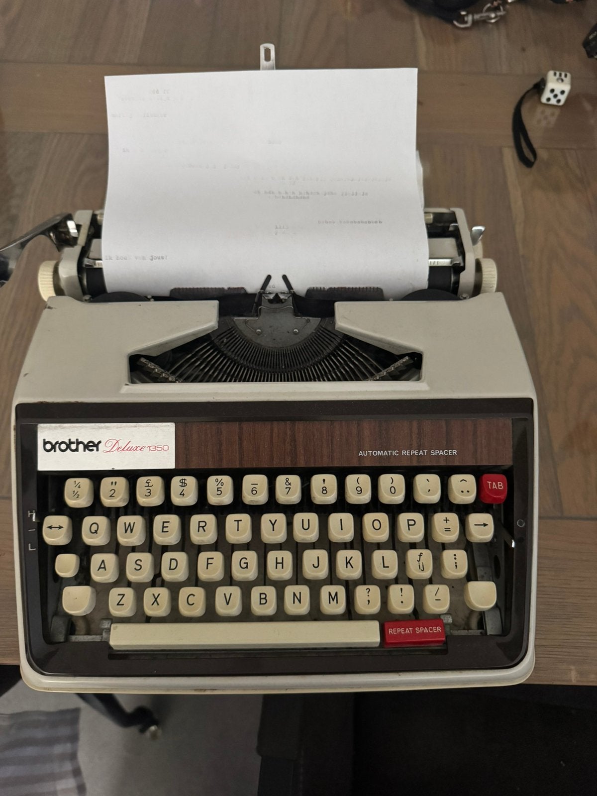 Typemachine brother deluxe 1350, Ophalen, Zo goed als nieuw