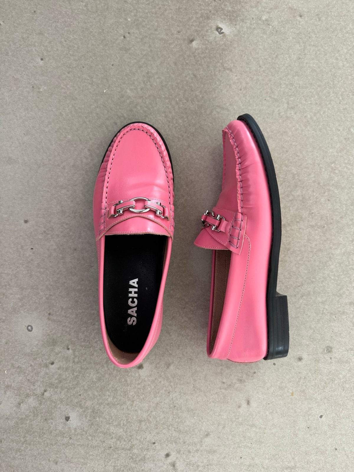 Sacha Roze Instappers loafers Maat 38, Verzenden, Instappers, Zo goed als nieuw, Roze