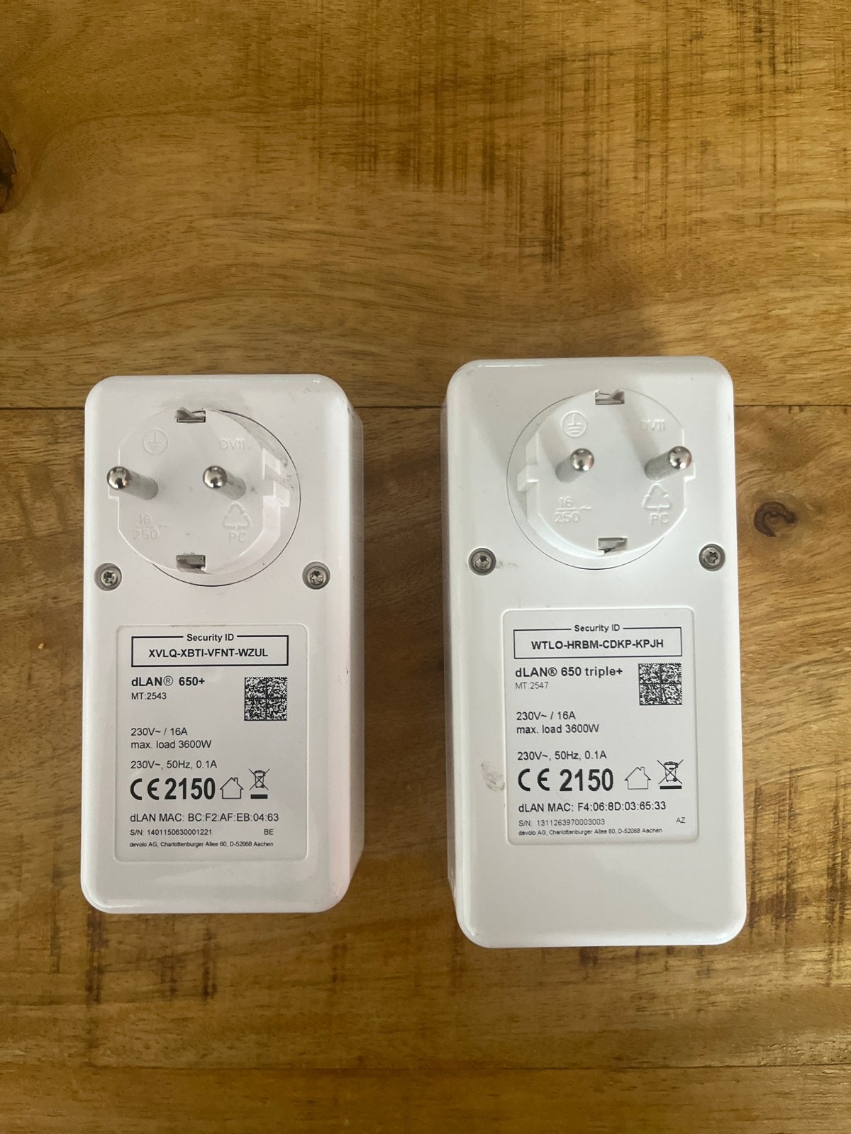 Devolo dLAN 650+ en 650 triple+ Powerline Adapters, Ophalen of Verzenden, Gebruikt