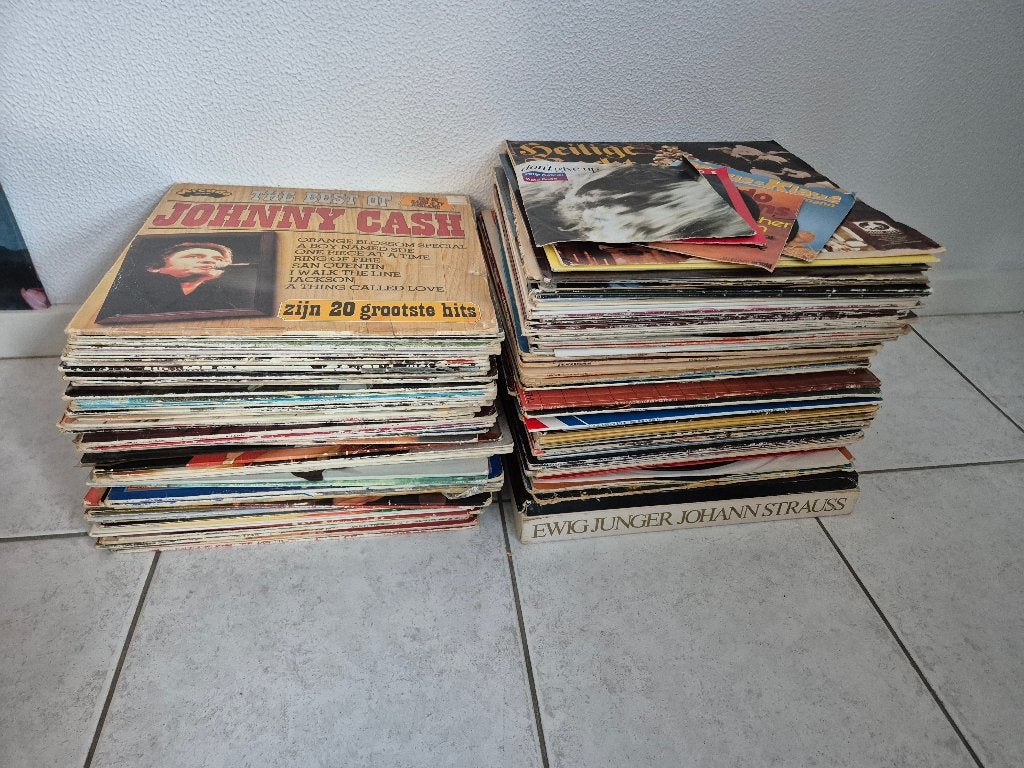 99 LP’s en 4 Singles, Ophalen, Gebruikt, Overige formaten