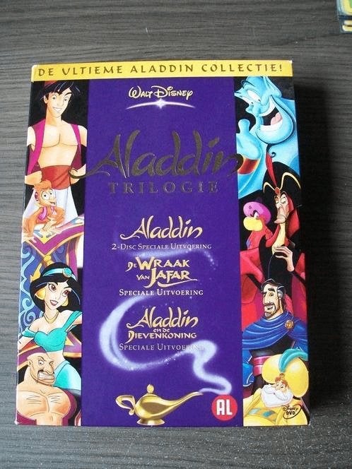 Disney Unieke ALADDIN TRILOGIE Box in nieuwstaat, Tekenfilm, Verzenden, Nederlands, Nederlands