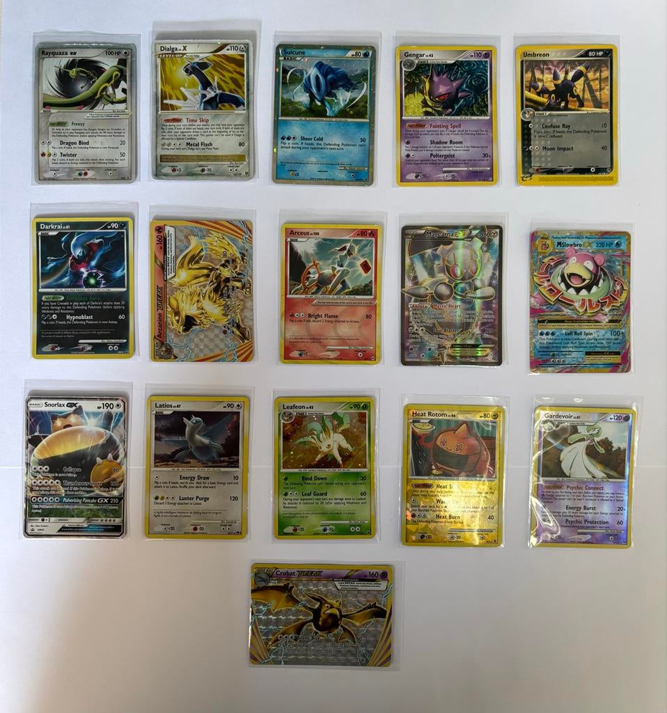 Pokémon Kaarten Collectie - Zeldzame EX & GX Kaarten, Ophalen, Gebruikt, Meerdere kaarten