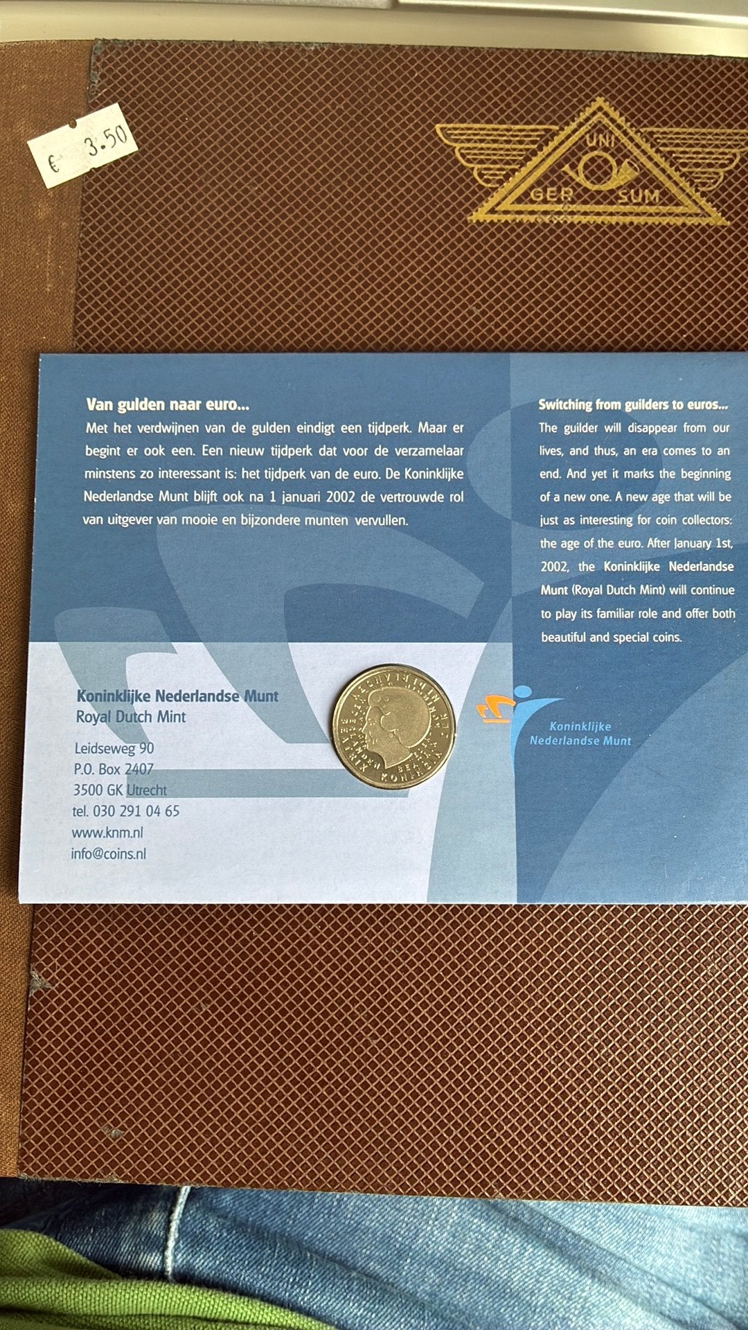 Laatste gulden fdc set 2001, Ophalen of Verzenden, Koningin Beatrix, Overige waardes