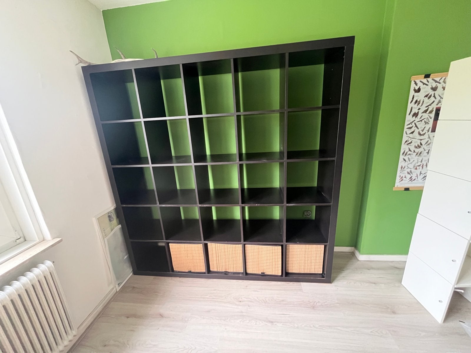 IKEA Expedit 5x5 vakkenkast met witte deurtjes, Ophalen, Gebruikt
