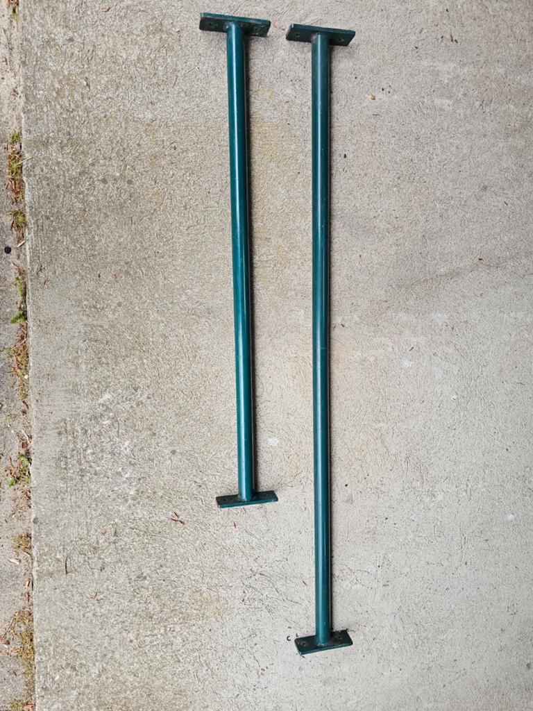 Rekstokken 2 stuks, 90cm en 125 cm, staal, Sport en Fitness, Ophalen of Verzenden, Zo goed als nieuw