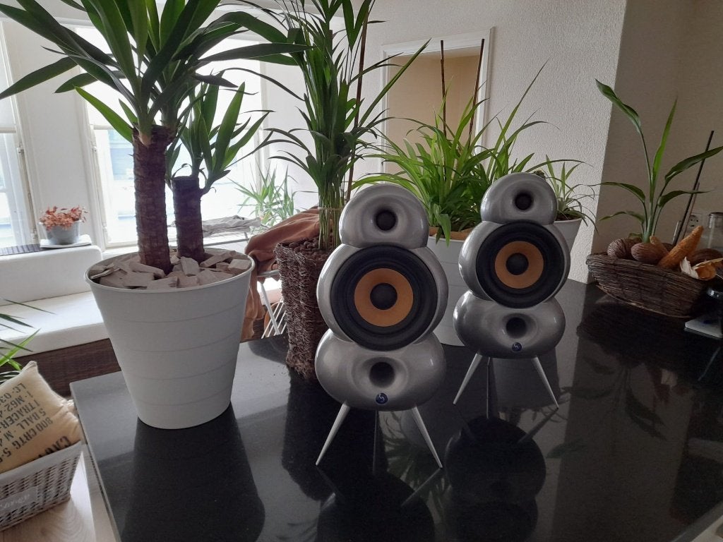 Scandyna Minipods zilver/grijs, Audio, Tv en Foto, Luidsprekers, Stereo speakers, Gebruikt, 60 tot 120 watt, Ophalen