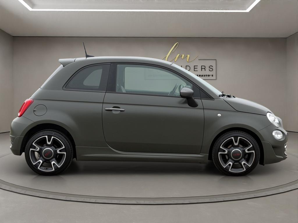 Fiat 500 0.9 TwinAir T Sport 2018 MAT GROEN | Apple CarPlay, Auto's, Keurmerk '100% Onderhouden', Gebruikt, Leder, Handgeschakeld