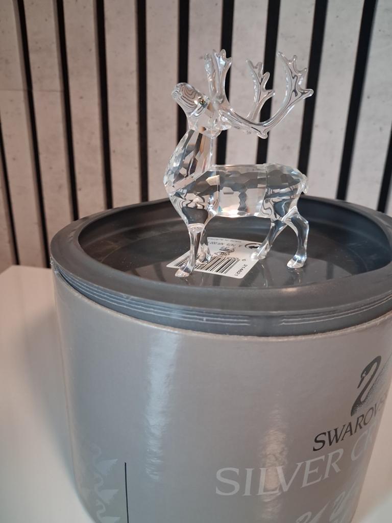 Swarovski Kristallen Rendier - Nieuw in Doos, Ophalen of Verzenden, Zo goed als nieuw, Figuurtje