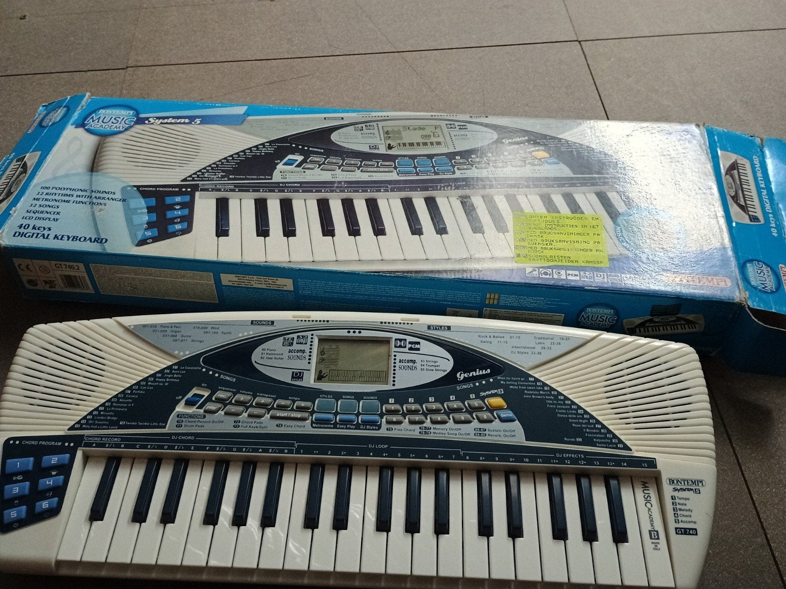 Bontempi 40 toetsen digitaal keyboard - Music Academy, Ophalen of Verzenden, Gebruikt, Overige aantallen, Overige merken
