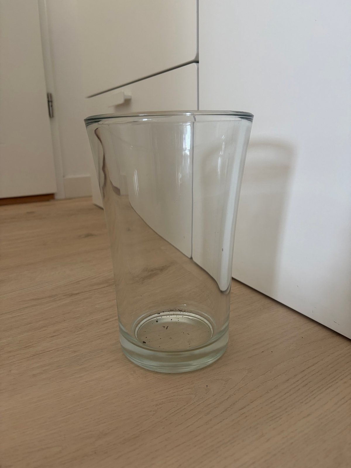 Gratis Glazen Vaas - 21 cm hoog, Ophalen